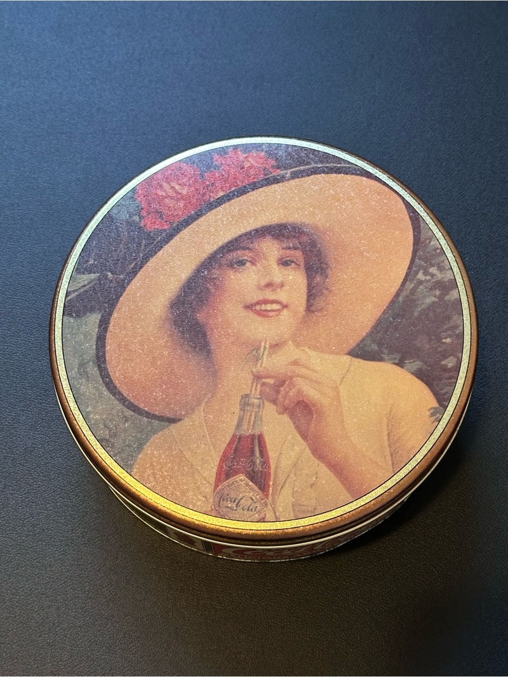 Vintage Coca-Cola Round Tin